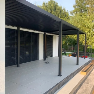 Pergole Nordvic Skyline 3x6 i 3x3 z panelami żaluzjowymi